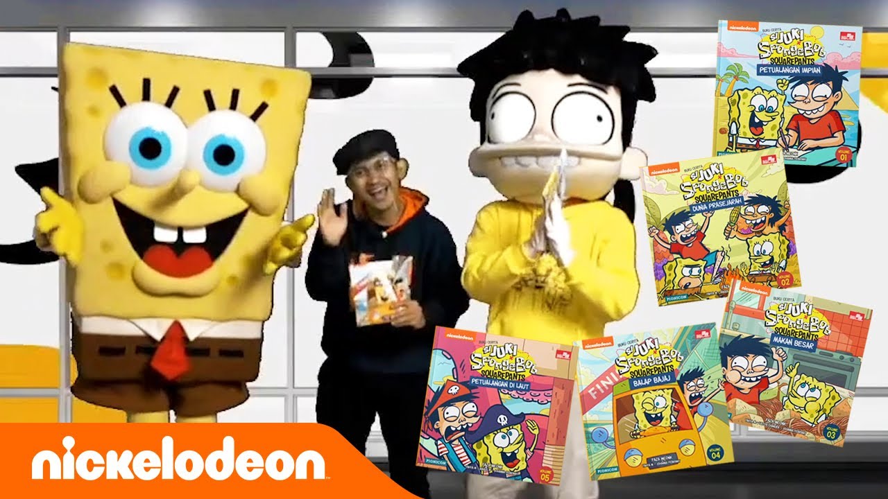 Telah di temukan animasi pertama Spongbob! Dan Nickelodeon Indonesia merilis video promosi buku cerita Kolaborasi Si Juki dengan Spongebob.