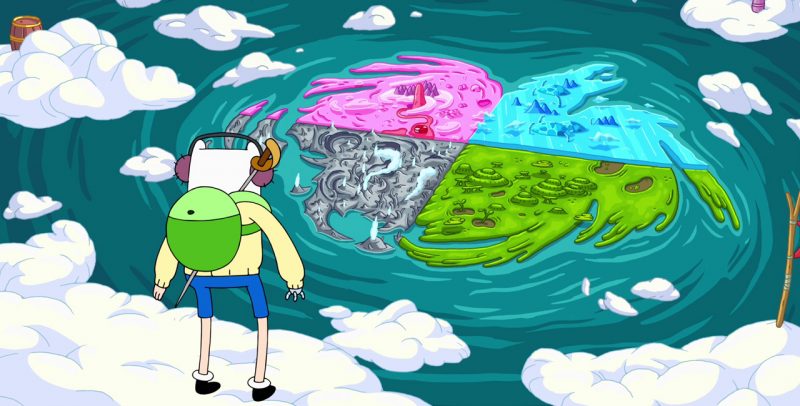 Peta asli Adventure Time terlihat sangat berbeda dari sebelumnya