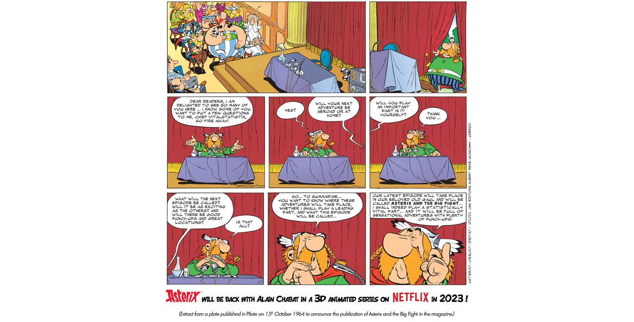 Asterix the Gaul akan membintangi Serial animasi Netflix yang disutradarai oleh Alain Chabat