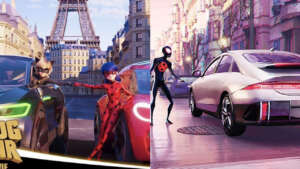 Ketika Mobil Listrik Volkswagen dan Hyundai jadi sponsor film animasi Spiderverse dan Ladybug